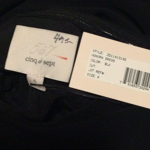 Cinq a Sept Black Honora Dress - Picture 8 of 10